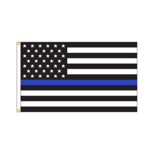 Embroidered Thin Line Flag 3x5ft | Blue/Green/Red Line | USA 210D Nylon Trade Winds